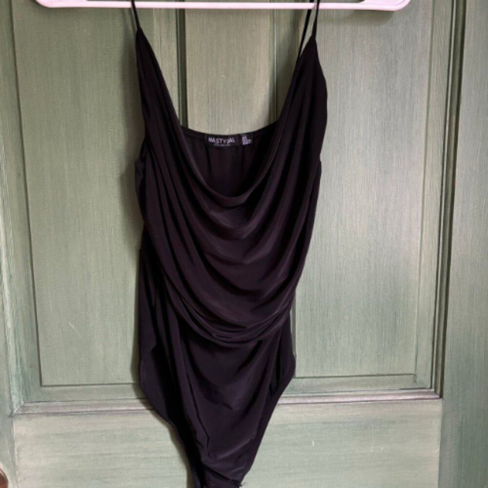 Nasty Gal Cowl Neck Body Suit